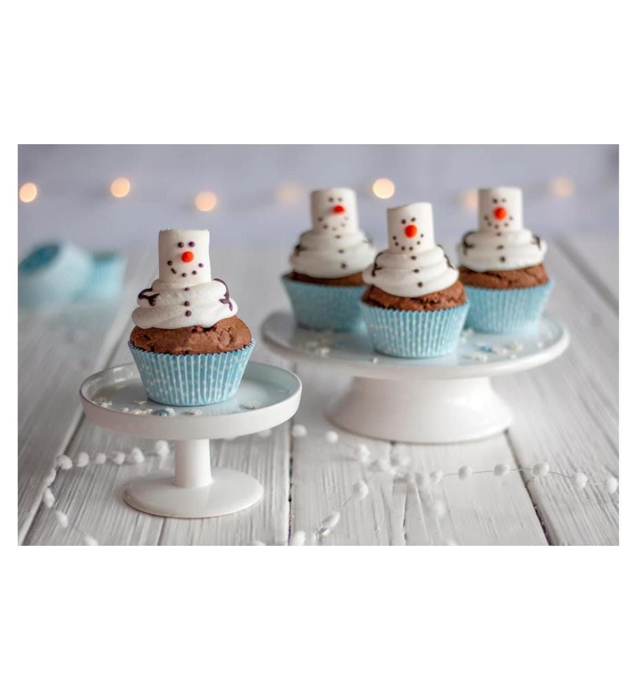 Städter - Muffin-Backform Eiskristall Maxi, 50 Stück, ø 5/7 x 3 cm