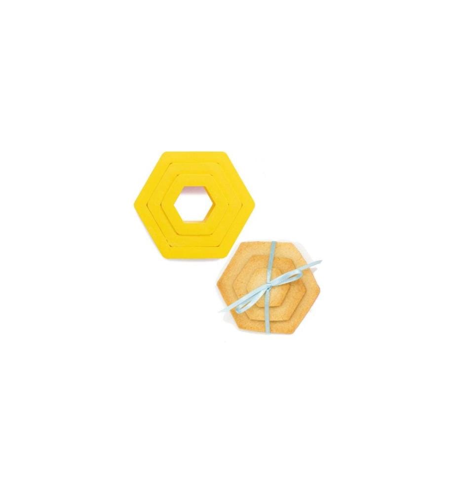DECORA - Kits d'emporte-pièces Hexagone, 3 pièces