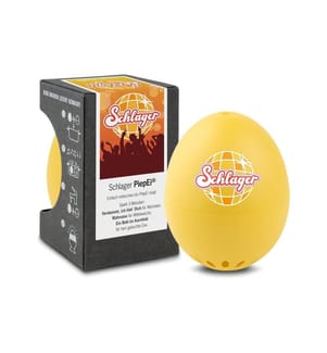 PiepEi - Minuteur de cuisine Oeuf chantant Schlager, Jaune