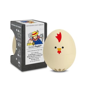 PiepEi - Minuteur de cuisine Coq de poule chantant, Beige