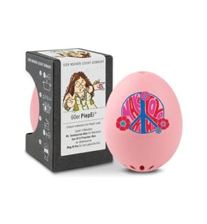 PiepEi - Minuteur de cuisine Coquetier chantant années 60, Rose