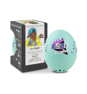 PiepEi - Minuteur de cuisine Coquetier chantant années 90, Turquoise