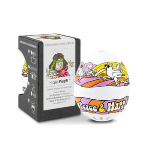PiepEi - Minuteur de cuisine Coquetier chantant hippie, Multicolore
