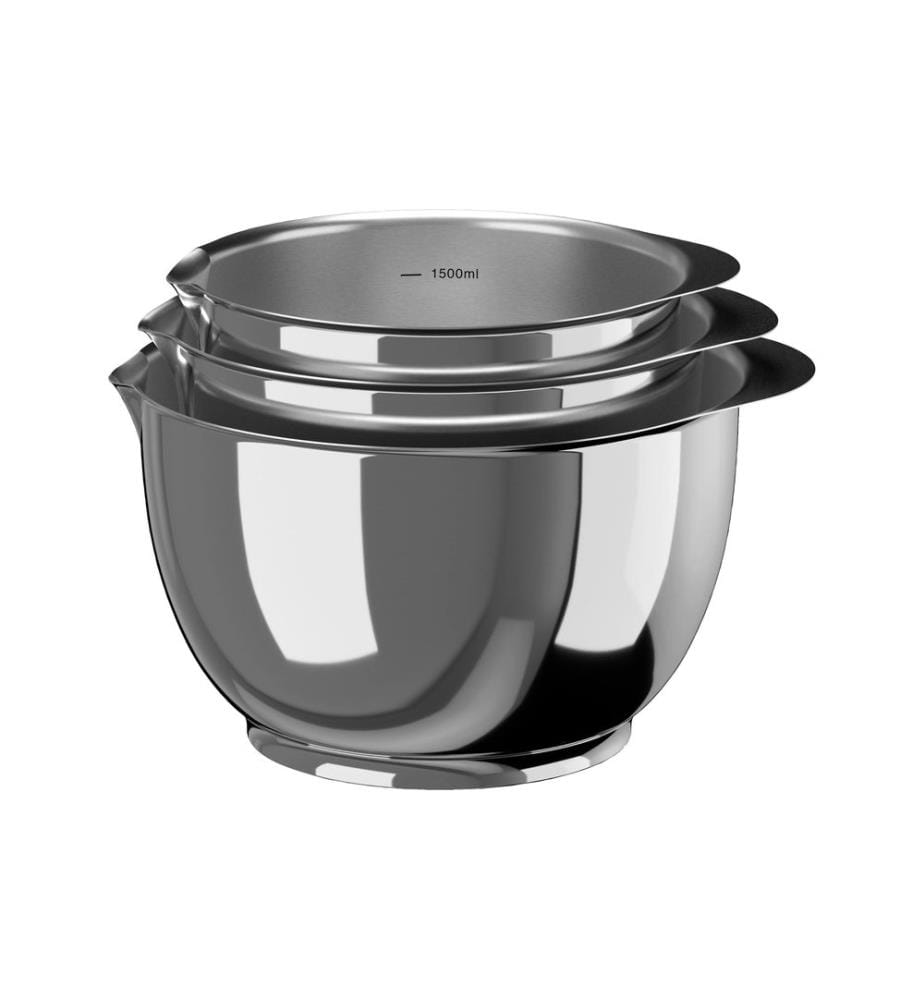 ROSTI - Kits de bol mélangeur Margrethe 1.5 l/2 l/3 l, Acier inoxydable