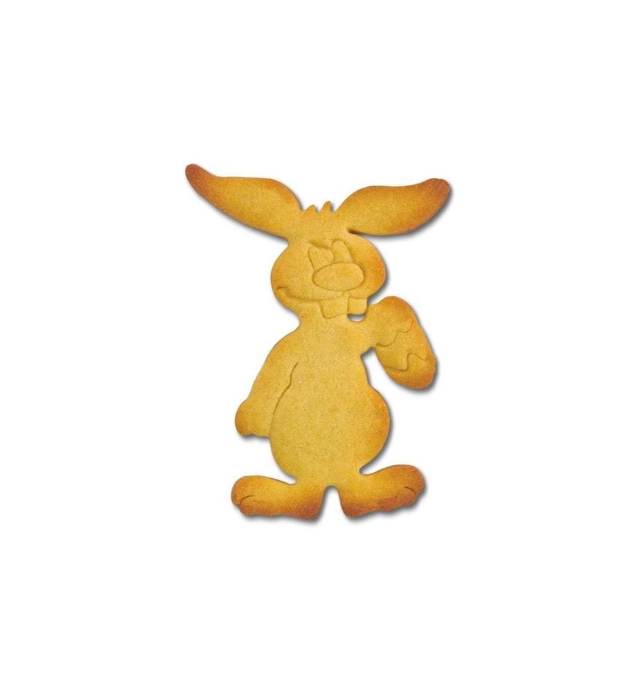 Städter - Guetzli-Ausstecher Hase mit Ei, Edelstahl, 10 cm