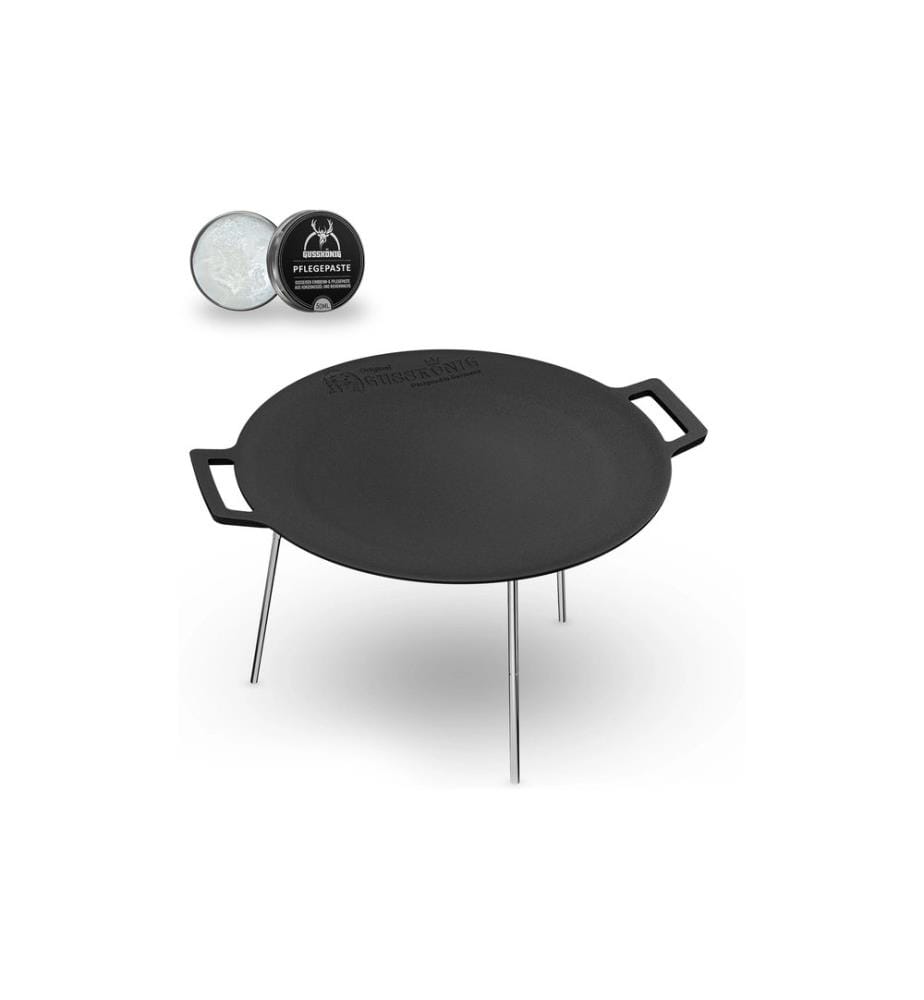Gusskoenig - Runde eingebrannte Grillplatte 42 cm