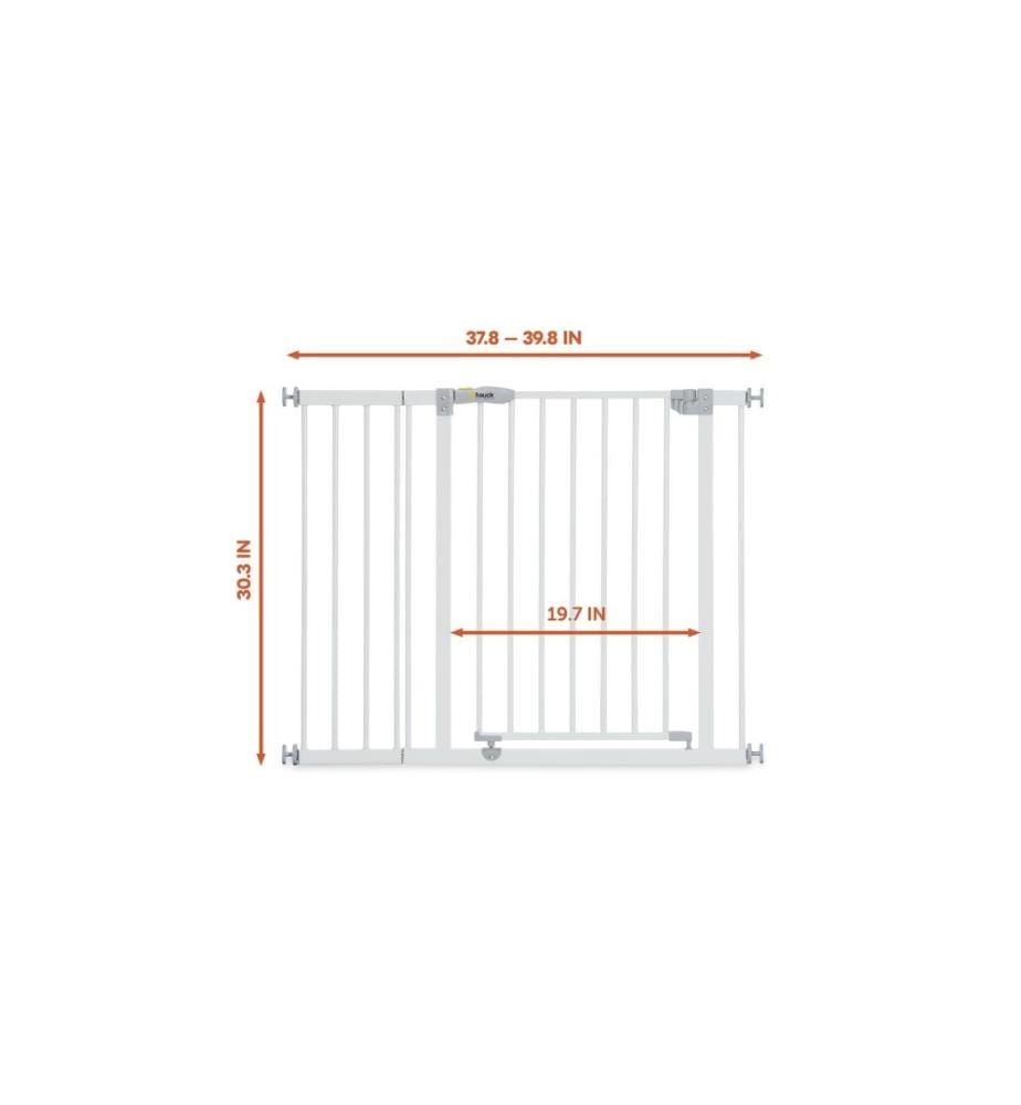 HAUCK - Barrière de sécurité Open N Stop + 21 cm Blanc