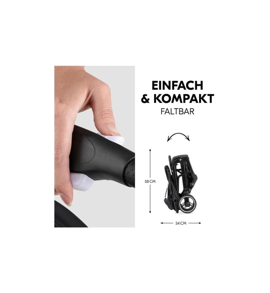 HAUCK - Buggy Travel N Care Plus Schwarz