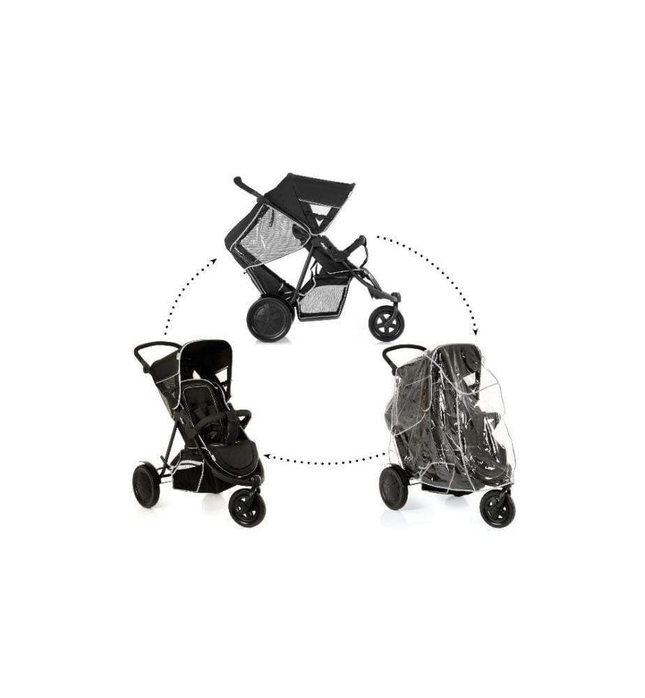 HAUCK - Buggy Freerider Mono + Duo inkl. Regenschutz