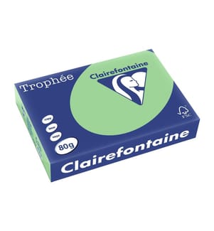 CLAIREFONTAINE - Kopierpapier Trophée A4, 80 g/m², Grün, 500 Blatt