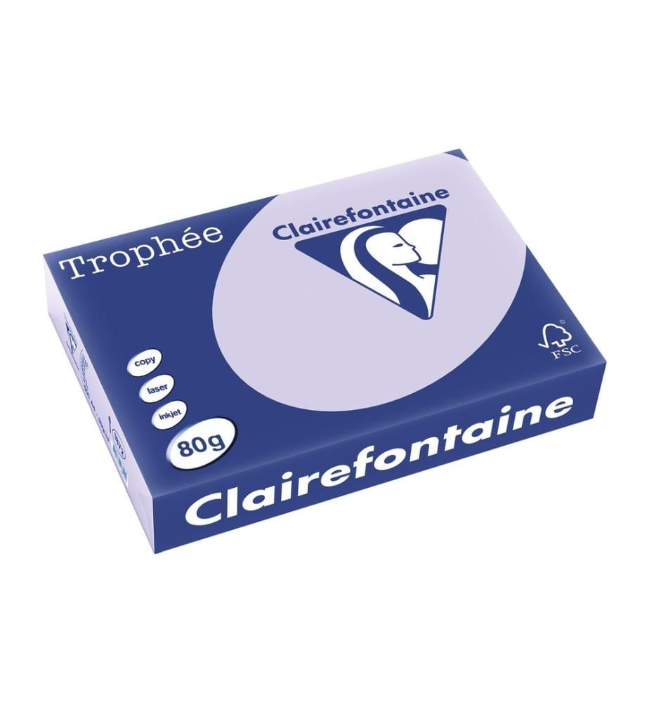 CLAIREFONTAINE - Kopierpapier Trophée A4, 80 g/m², Lila, 500 Blatt
