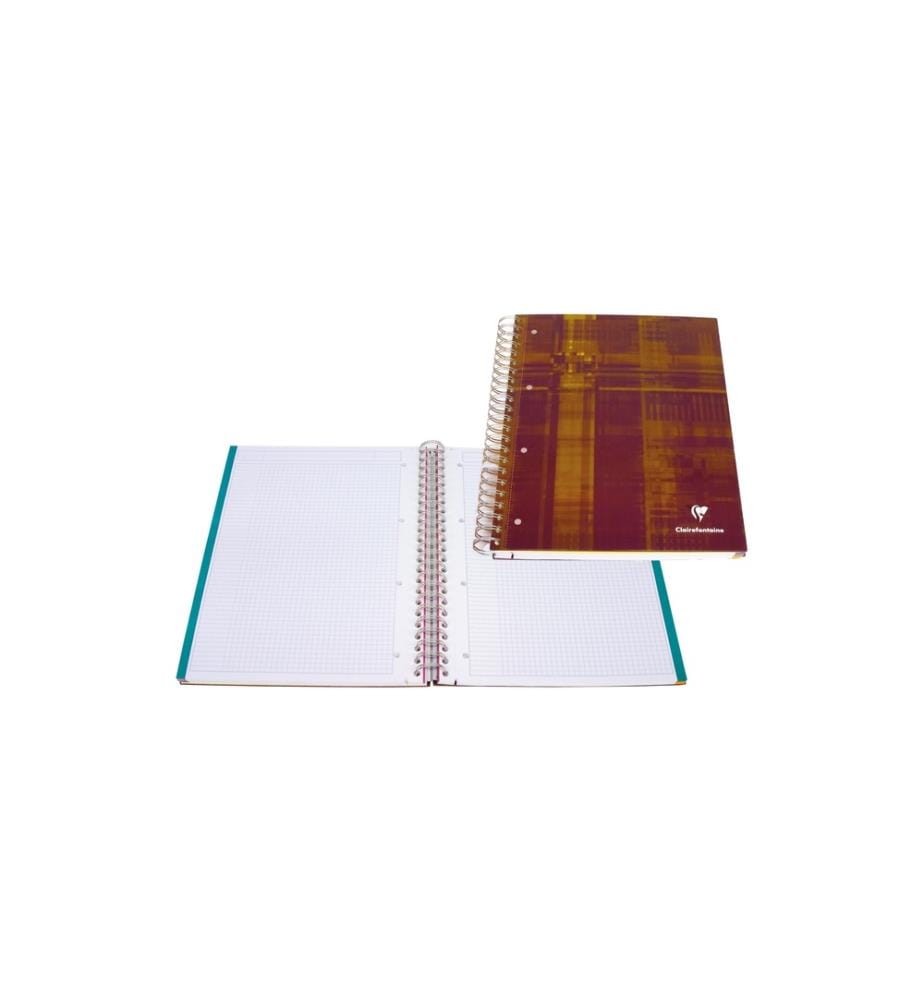 CLAIREFONTAINE - Schulheft Bindo Block 120 Blatt, A4, 5 mm kariert, 5 Stück