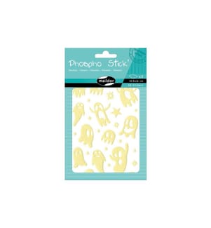 CLAIREFONTAINE - Autocollant à motif Spectres phospho UV 2 feuilles, 68 autocollants