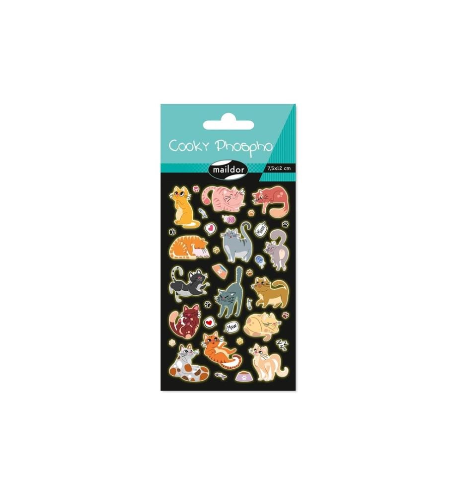 CLAIREFONTAINE - Motivsticker Phospho Katzen