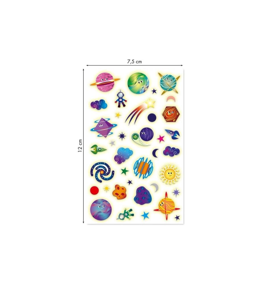 CLAIREFONTAINE - Motivsticker Phospho Planet