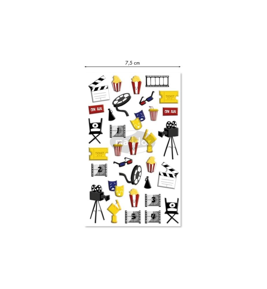 CLAIREFONTAINE - Autocollant à motif 3D Cinéma
