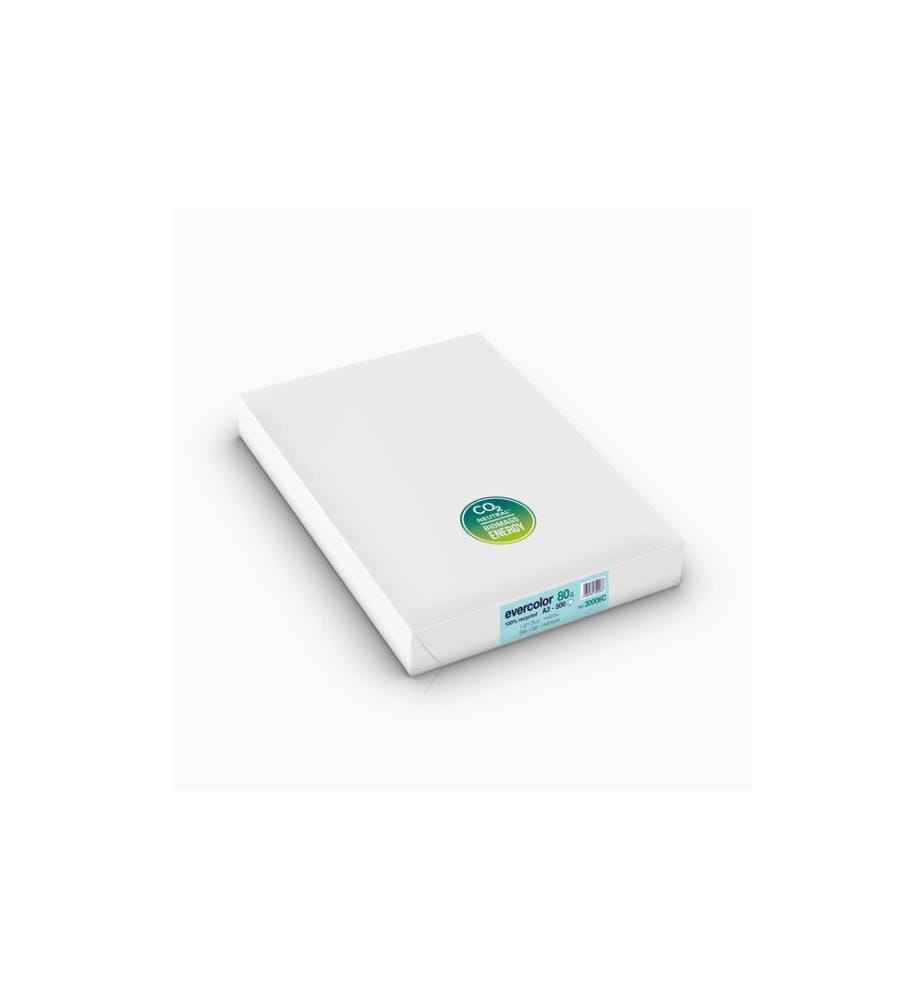 CLAIREFONTAINE - Kopierpapier Evercolor A3, Hellblau, 80 g/m²,500 Blatt