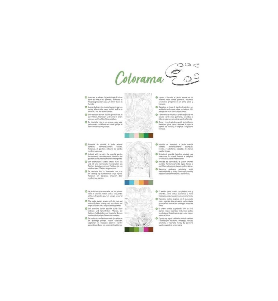 CLAIREFONTAINE - Bloc à dessin Jardins A4, 20 feuilles, 6 motifs