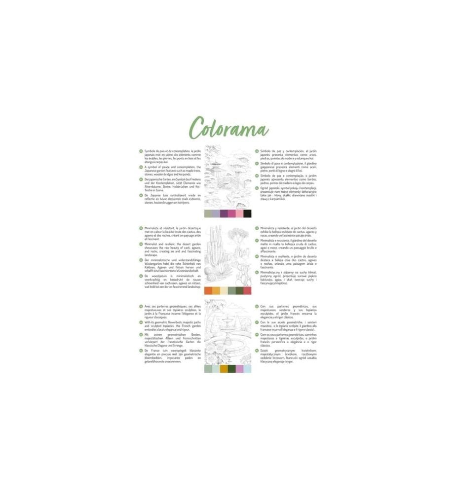 CLAIREFONTAINE - Bloc à dessin Jardins A4, 20 feuilles, 6 motifs