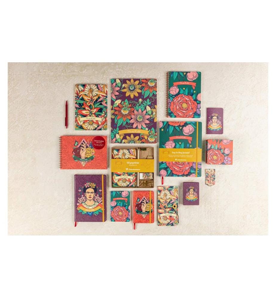CLAIREFONTAINE - Schreibset Frida Kahlo A5, Liniert, Mehrfarbig
