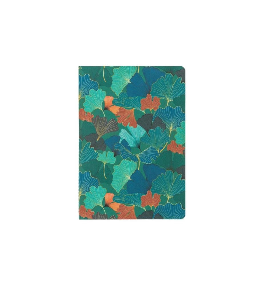 CLAIREFONTAINE - Notizheft Ginkgo assortiert, A5, Liniert, Grün