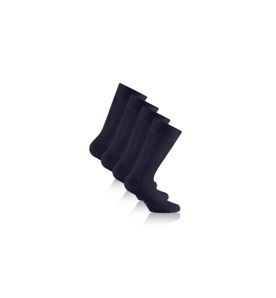 ROHNER - Socks Chaussettes en bambou Bleu foncé paquet de 2
