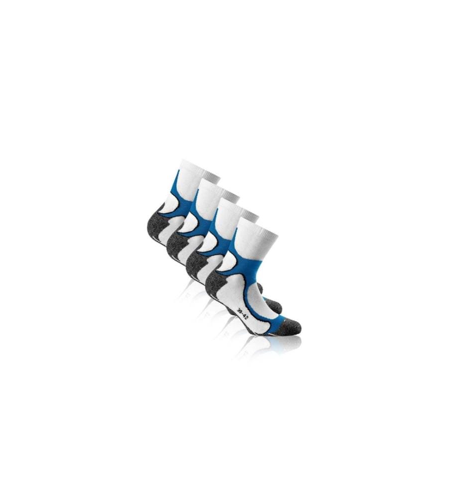 ROHNER - Socks Calzini da corsa Bleu/Blanc paquet de 2