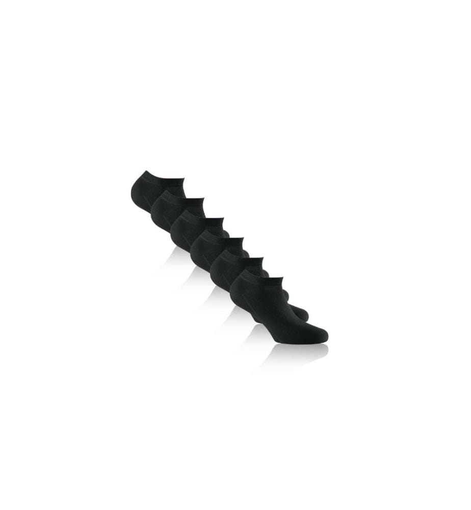 ROHNER - Socks Chaussettes Sneaker Bambou Noir paquet de 3