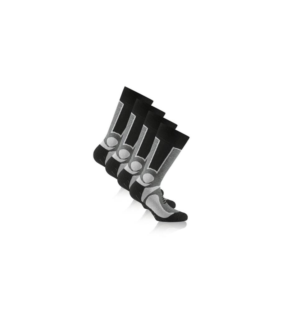 ROHNER - Socks Chaussettes Trekking Gris/Noir paquet de 2