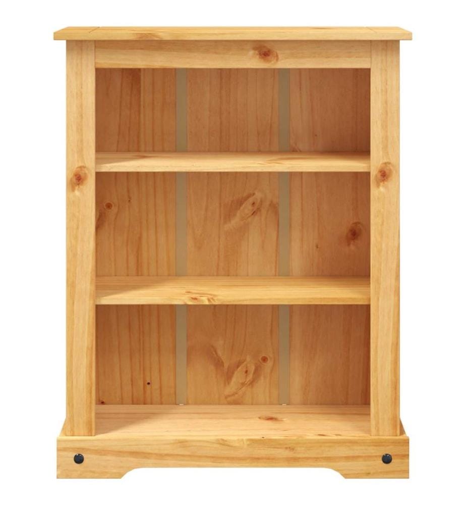 Bücherschrank 3 Fächer Mexiko-Stil Kiefernholz 80x29x100 cm