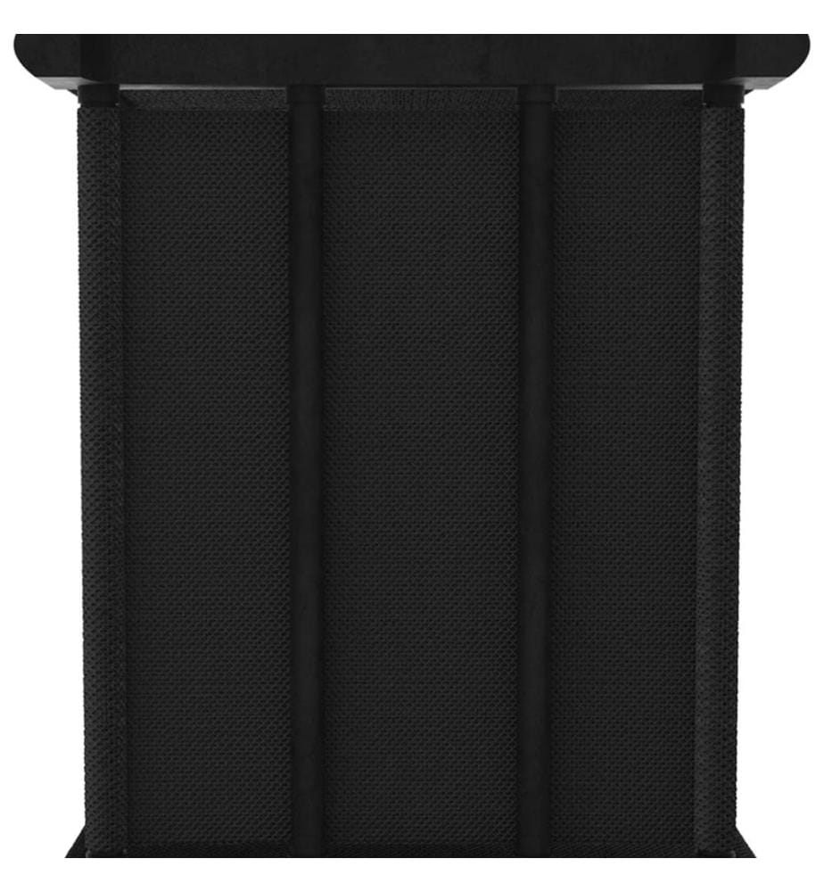 Würfelregal mit 9 Fächern Schwarz 103x30x107,5 cm Stoff
