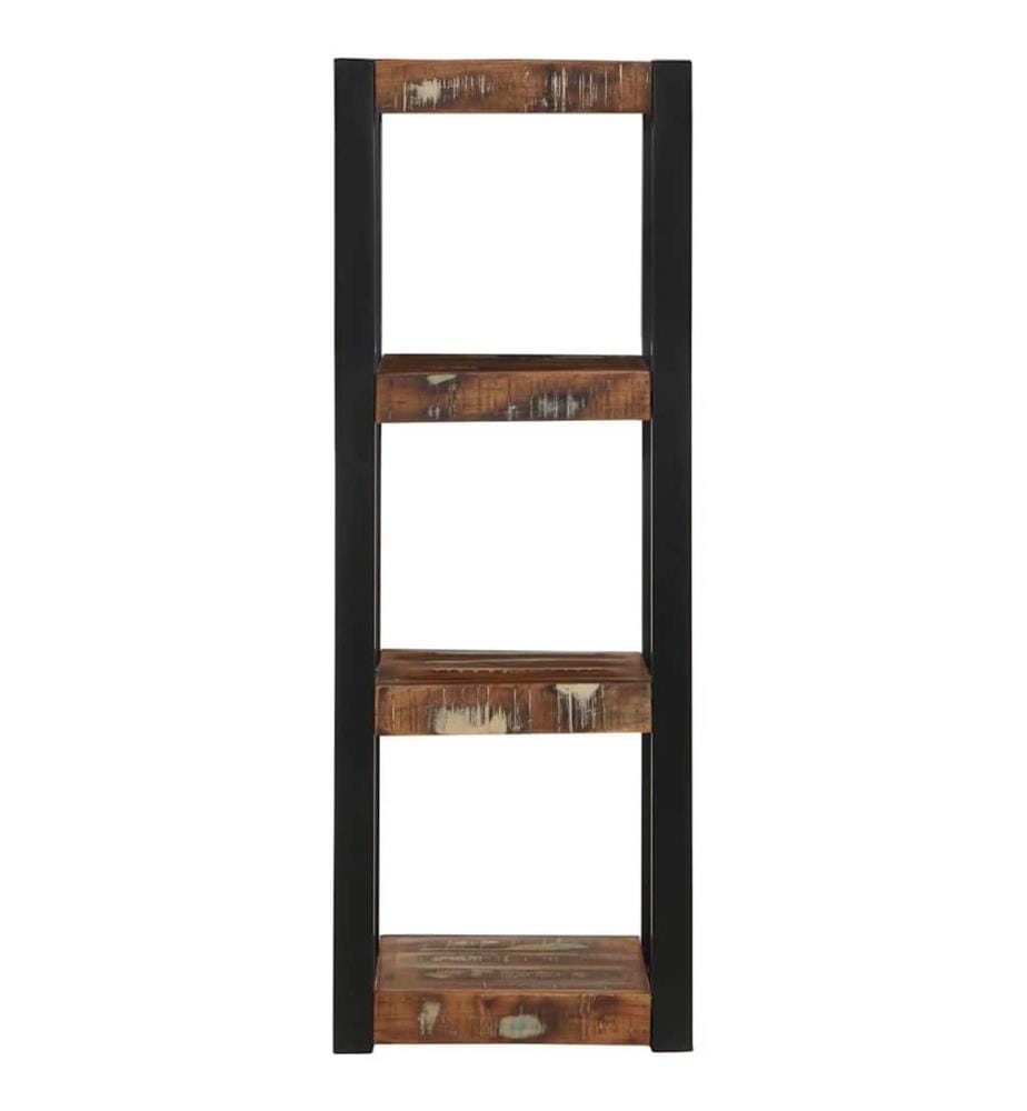 Wandregal Mehrfarbig 35x35x100 cm Altholz Massivholz