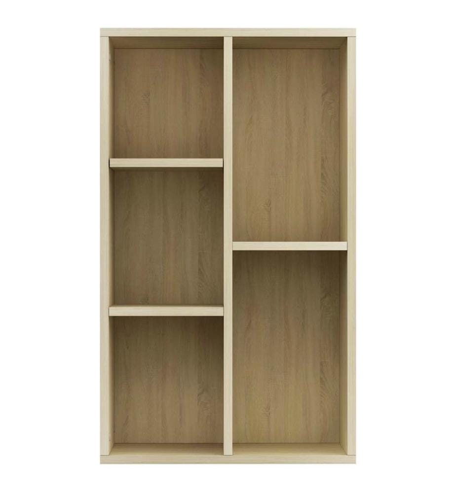 Bibliothèque/Buffet Chêne sonoma 50x25x80 cm Bois d'ingénierie