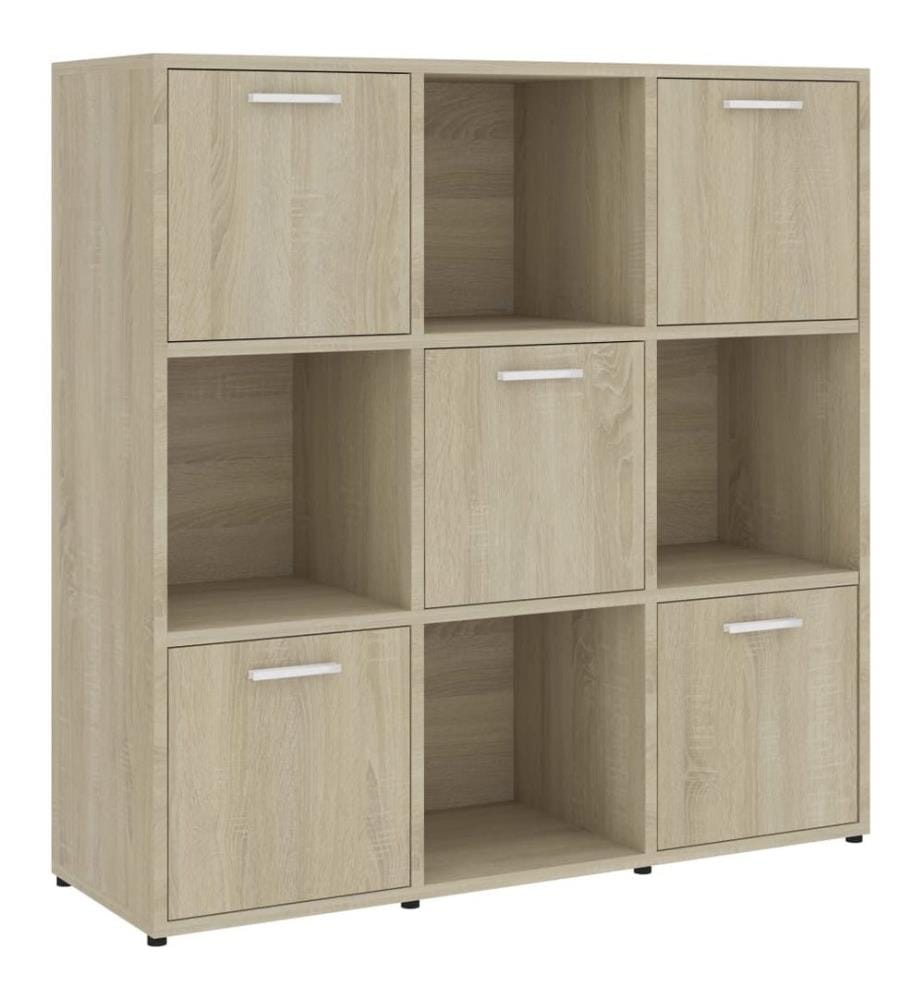 Bibliothèque Chêne sonoma 90x30x90 cm Bois d'ingénierie