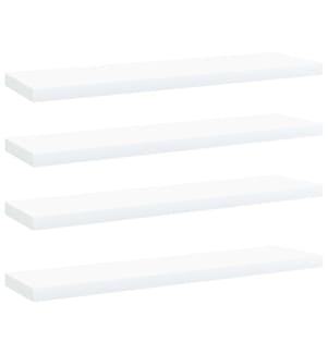 Bücherregal-Bretter 4 Stk. Weiss 40x10x1,5 cm Holzwerkstoff