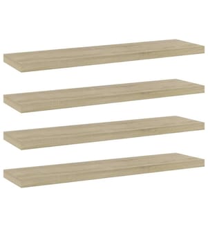Bücherregal-Bretter 4 Stk. Sonoma-Eiche 40x10x1,5 cm