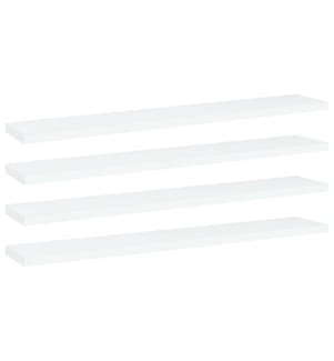 Bücherregal-Bretter 4 Stk. Weiss 60x10x1,5 cm Holzwerkstoff