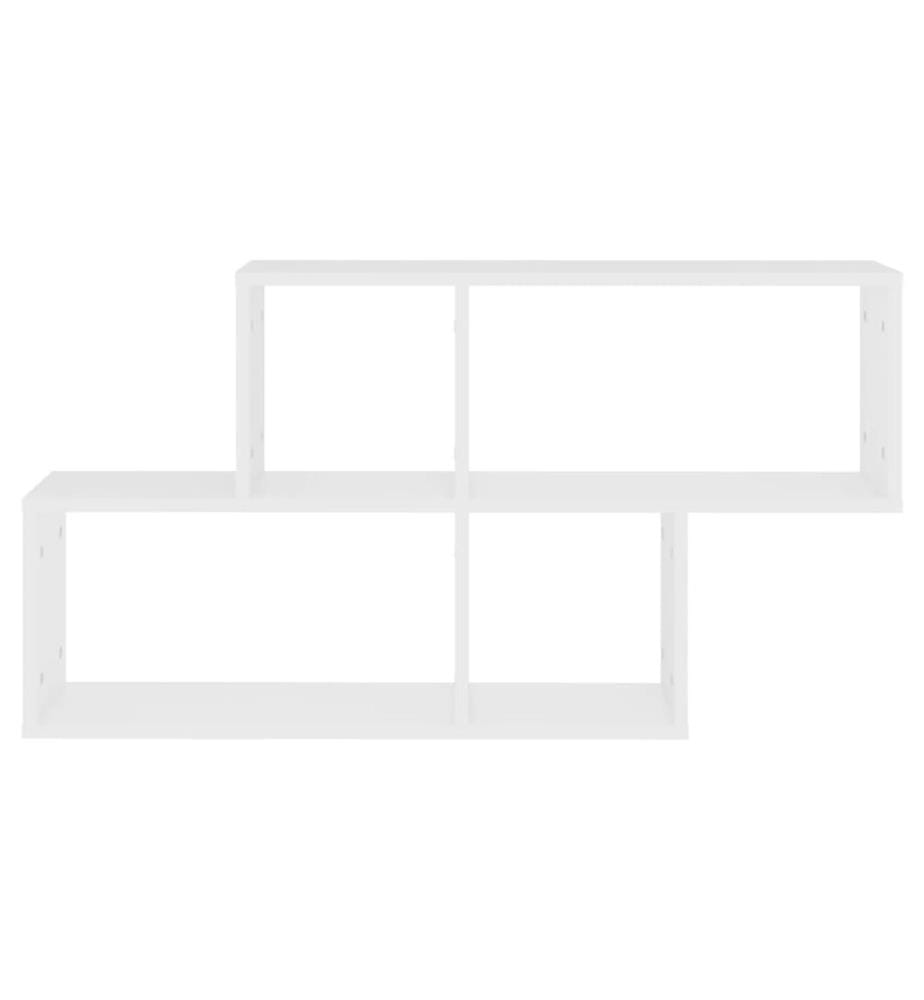 Wandregal Weiss 100x18x53 cm Holzwerkstoff