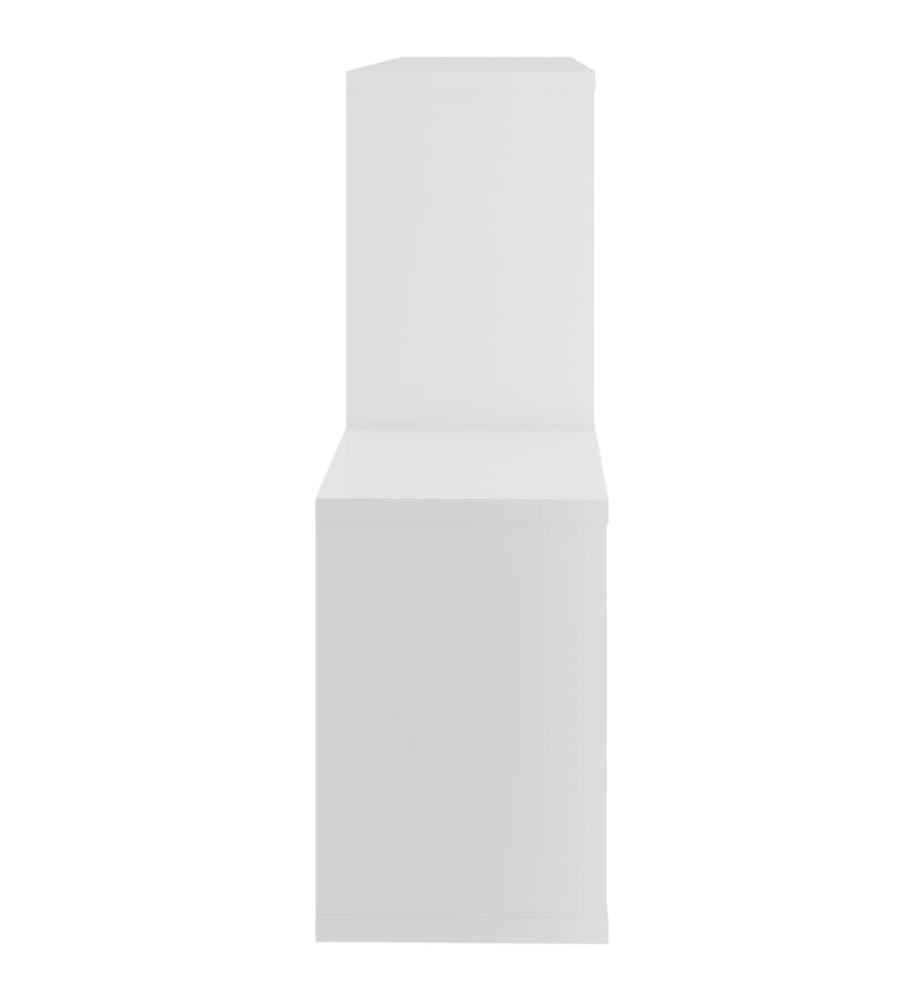 Wandregal Weiss 100x18x53 cm Holzwerkstoff