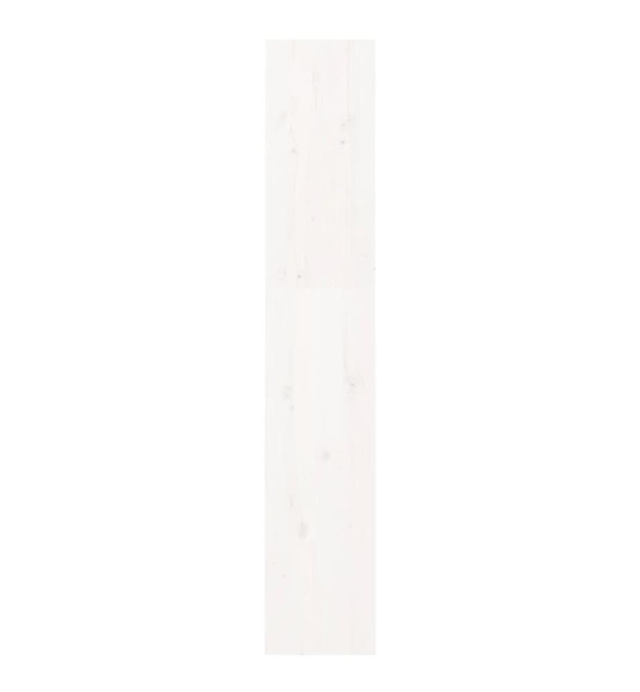 Bücherregal/Raumteiler Weiss 60x30x167,5 cm Massivholz Kiefer