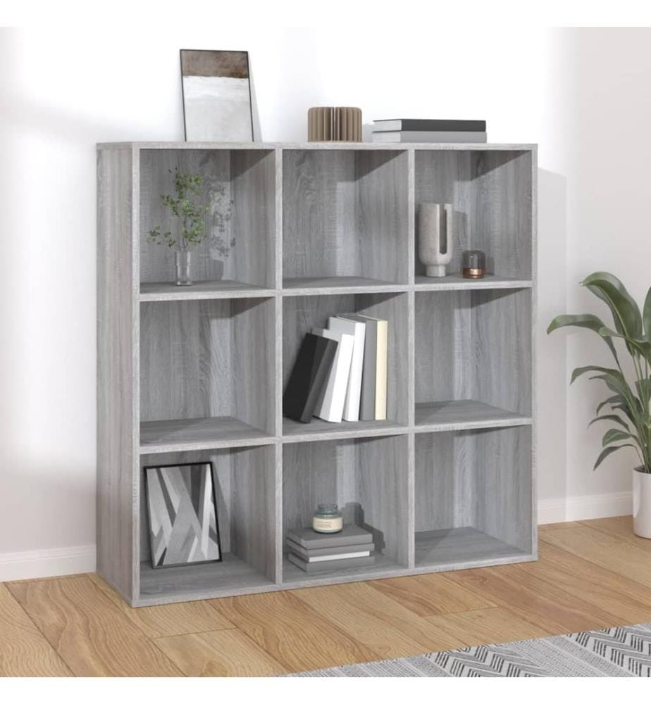 Armoire à livres sonoma gris 98x29x97,5 cm
