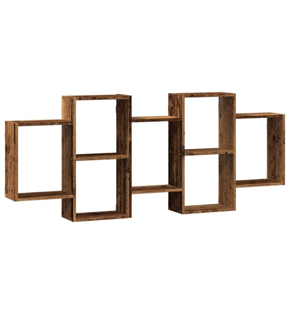 Wandregal Altholz-Optik 159x18x65 cm Holzwerkstoff