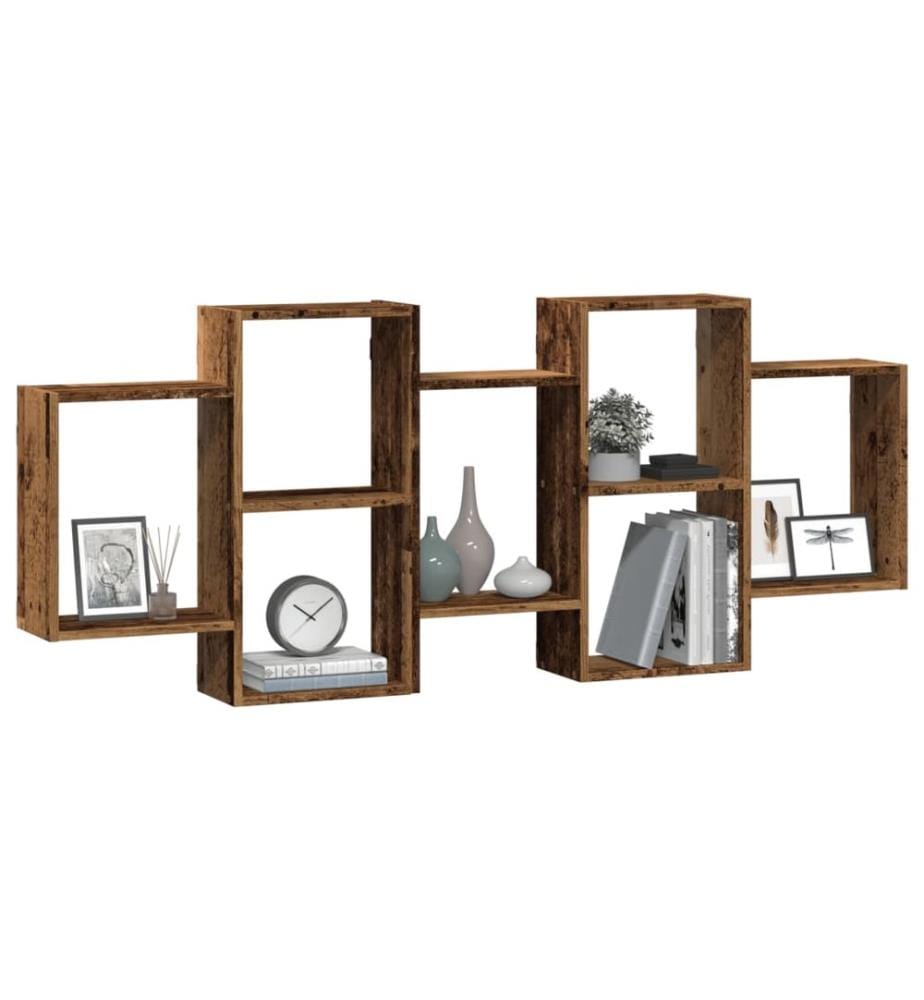 Wandregal Altholz-Optik 159x18x65 cm Holzwerkstoff