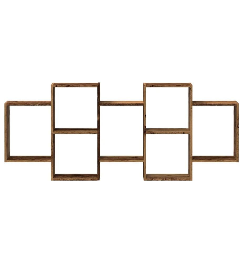 Wandregal Altholz-Optik 159x18x65 cm Holzwerkstoff