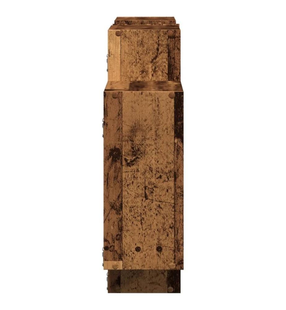 Wandregal Altholz-Optik 159x18x65 cm Holzwerkstoff
