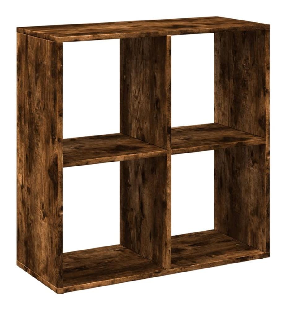 Raumteiler-Bücherregal Räuchereiche 69,5x29x69,5 cm