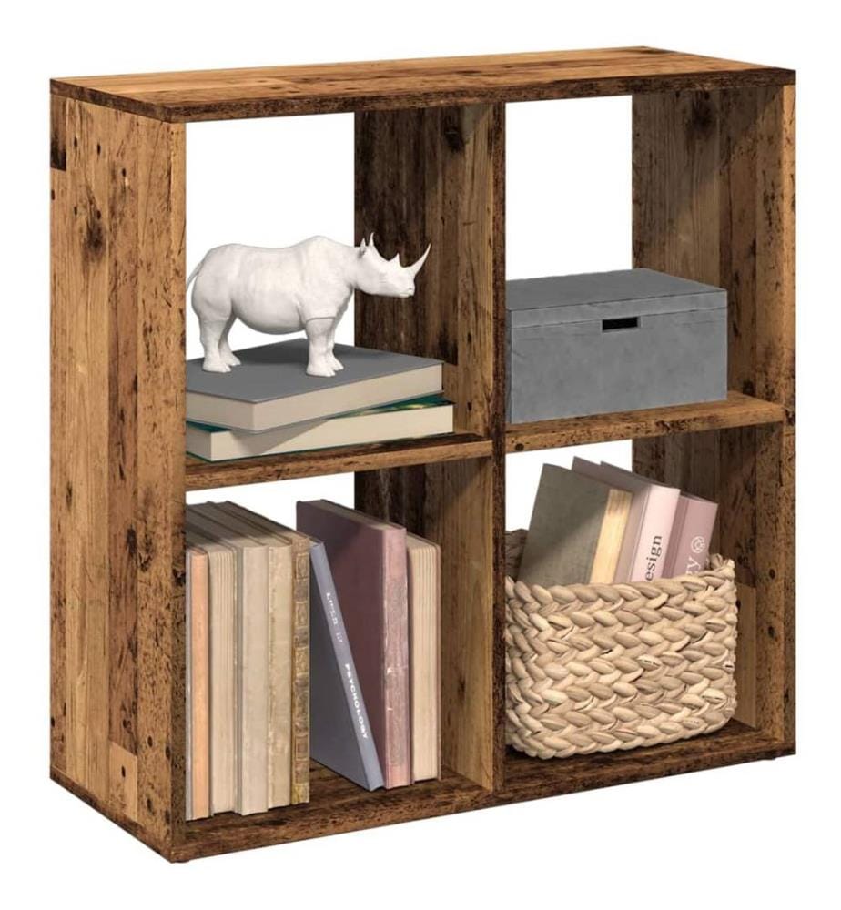 Raumteiler-Bücherregal Altholz-Optik 69,5x29x69,5 cm