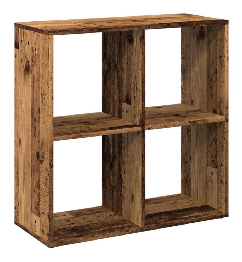 Raumteiler-Bücherregal Altholz-Optik 69,5x29x69,5 cm