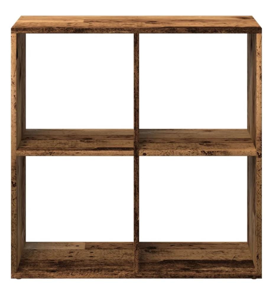 Raumteiler-Bücherregal Altholz-Optik 69,5x29x69,5 cm