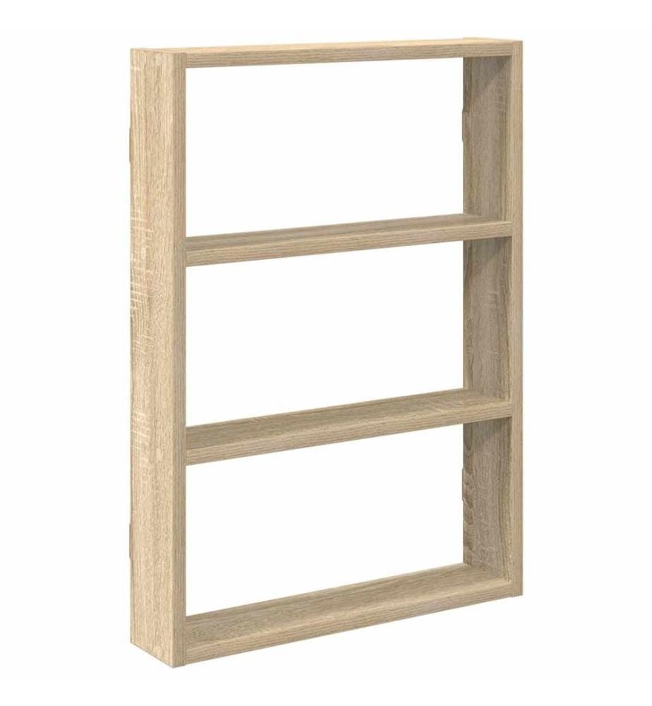 Wandregal Sonoma-Eiche 43x9x60 cm Holzwerkstoff
